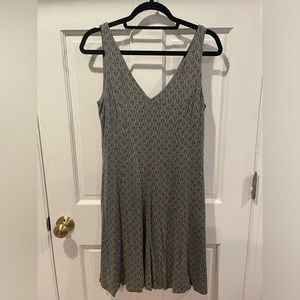 Gray patterned dress